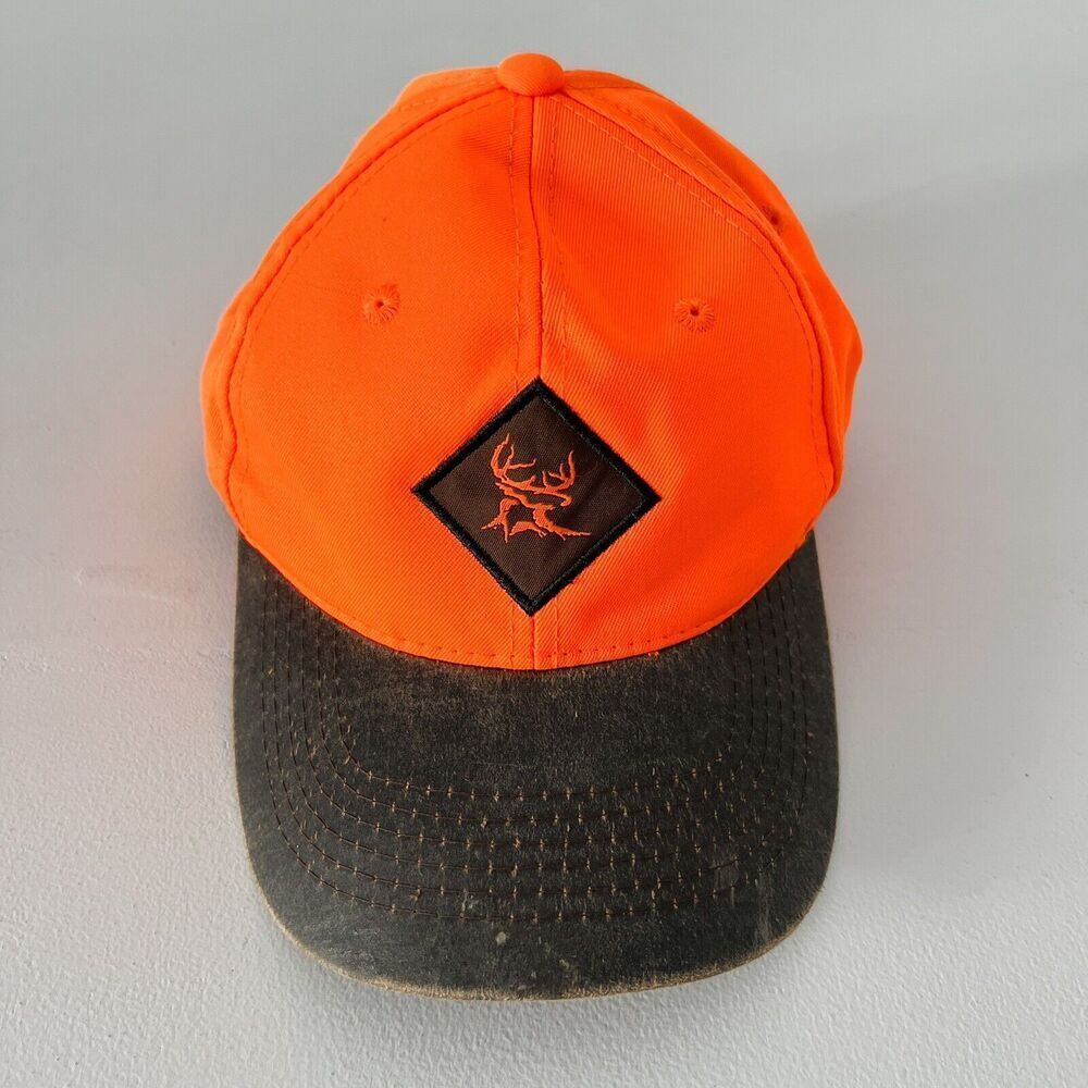 Bushmaster Hunting Hat Orange Hard Bill Soft Cap Orange Deer Buck OS Adjustable